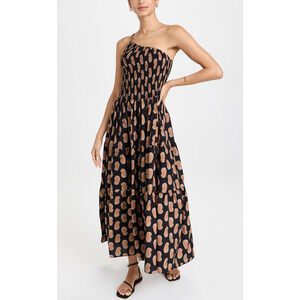 Moon River One Shoulder Black Maxi Dress Size S